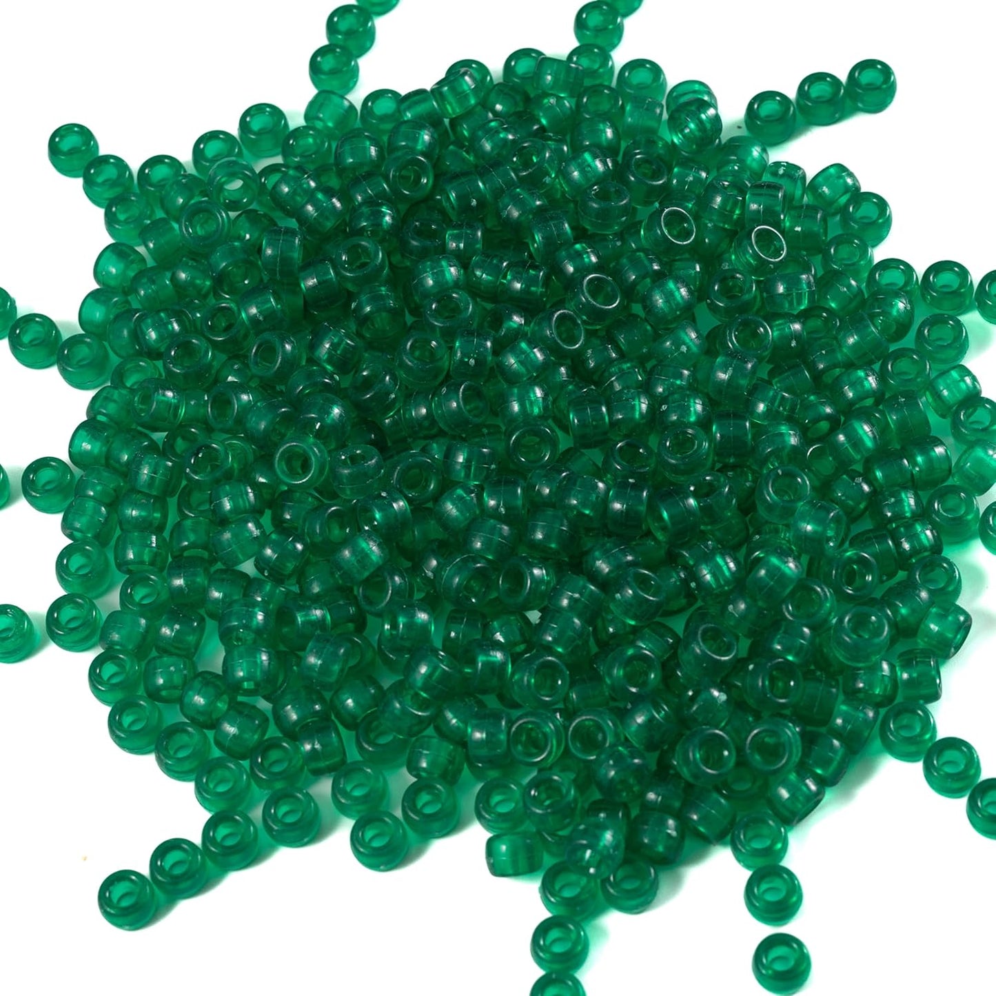 Gxueshan 1000 Pcs Acrylic Black Pony Beads 6x9mm Large Hole Pen Hair Kandi Beads Bulk for Friendship Bracelet Necklace Jewelry Making Earring Braiding Kit