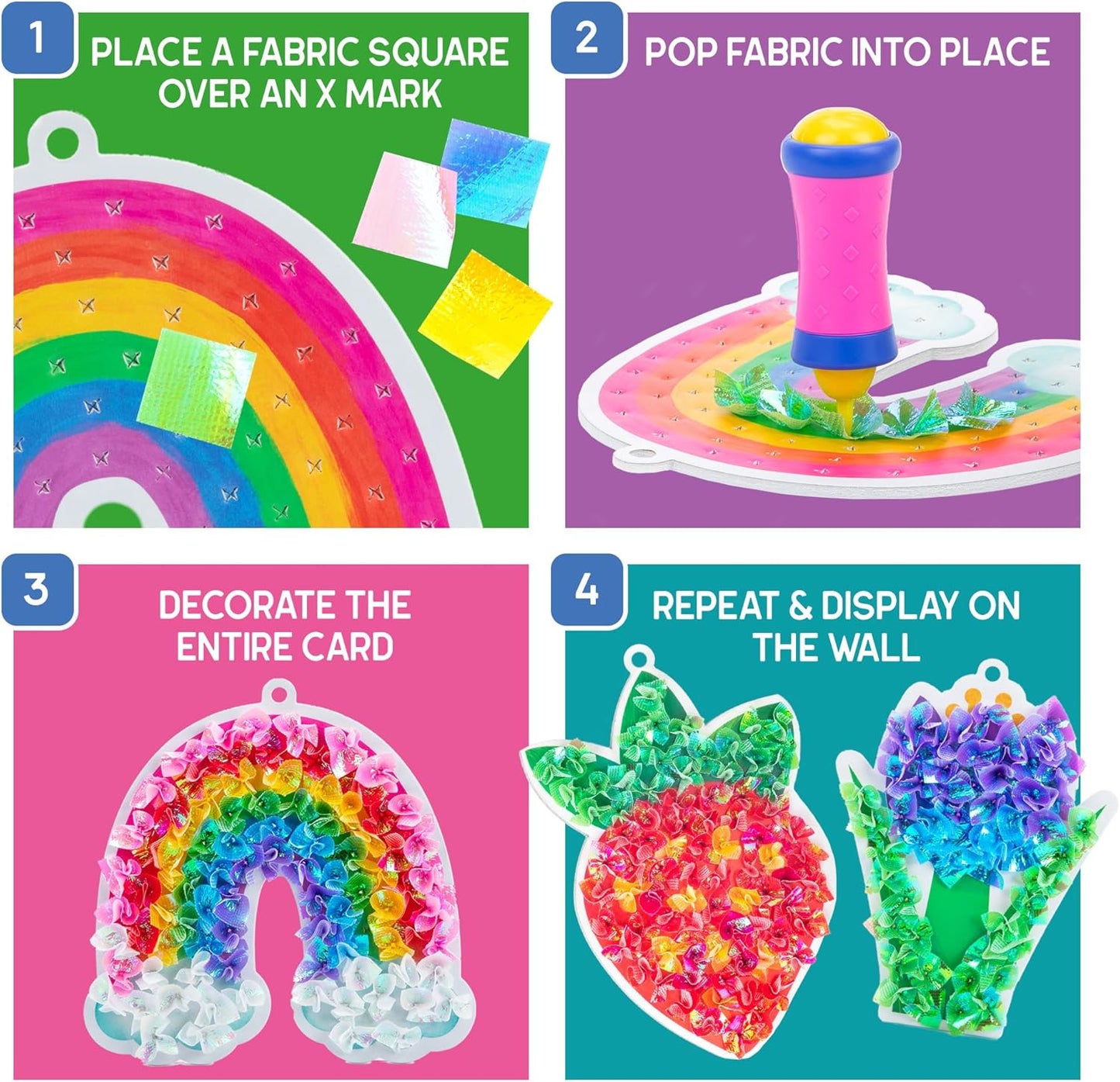 Educational Insights Tufting Kit - Arts and Crafts for Kids Ages 4-8, Poke in Art Kits for Girls & Boys, DIY Kids Craft Kit, Mess Free Art Set with Crafting Supplies, Easy Toddler Crafts