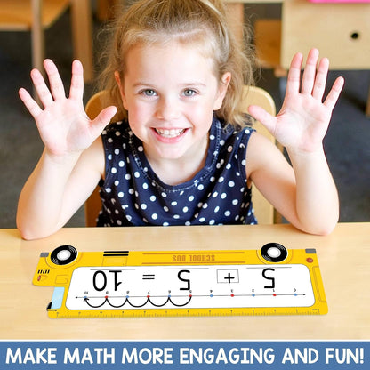 26 Pack Boho Number Line Dry Erase Boards Cards, 14"x4", Double-Sided, 0-10 on One Side & 0-20 on Other Side, Math Manipulatives for Student, Education Classroom Must Haves
