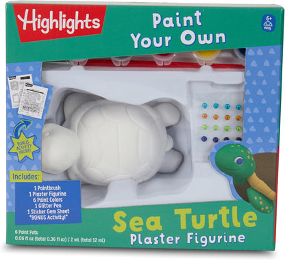 Highlights Paint Your Own Plaster Figurine & Activity Kits – DIY Art Sets with Figurines, Paints, Brush & Bonus Activities – Multiple Themes – Ages 6+