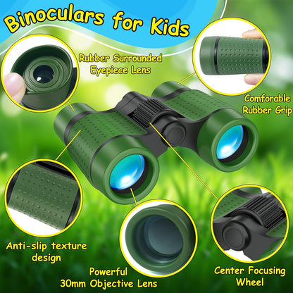 ESSENSON Binoculars for Kids Toys Gifts for Age 3-12 Years Old Boys Girls Kids Telescope Outdoor Toys for Sports and Outside Play, Bird Watching, Birthday Presents