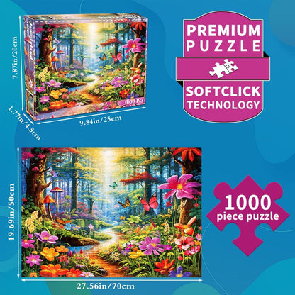 Jigsaw Puzzles for Adults 1000 Piece Puzzle for Adults 1000 Pieces Puzzle 1000 Pieces-Idyllic Rural Summer Landscape