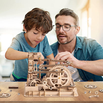 Marble Run 3D Puzzles Wooden Model Building Kits for Adults - Mechanical Puzzles Brain Teaser Educational Project DIY Crafts, for Adults Boys Ages 14+ (Pivot)