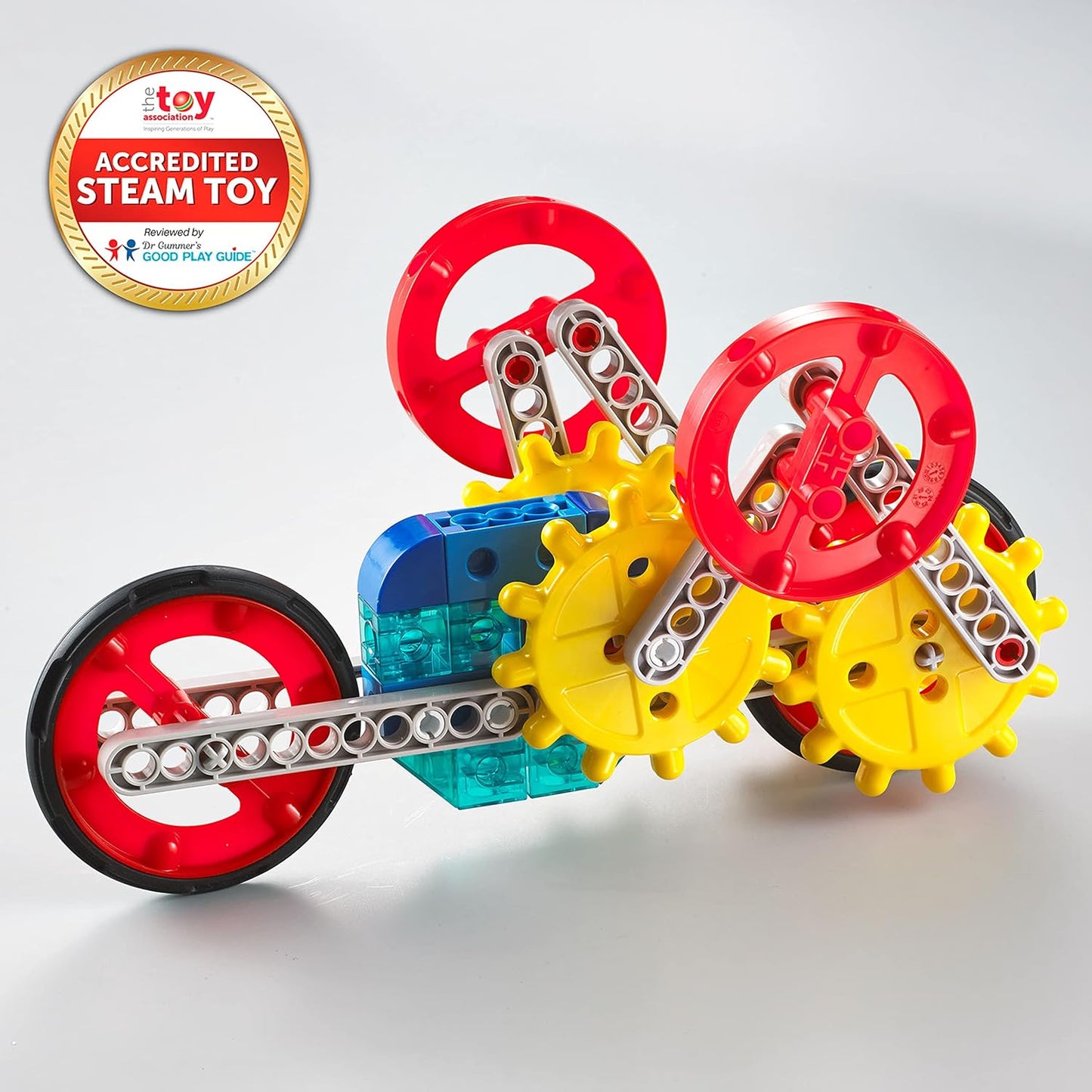 My Gears Transport Set - 118 Pieces - 8+ Activities - Gears Toys for Kids - Build Rotating, Moving Models - Building Toys for Kids Ages 4-8