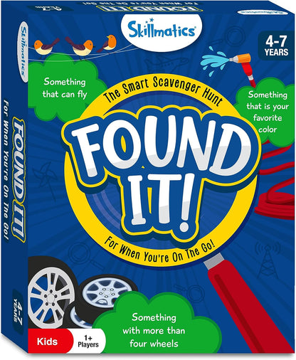 Skillmatics Outdoor Scavenger Hunt Card Game - Found It, Learning Toys, Educational Game Collections, Gifts for Kids, Boys, Girls and Families, for Ages 4, 5, 6, 7, Perfect for Home, School, Playdates
