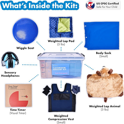 Harkla Classroom Sensory Kit for Kids - Ages 11 to 14 (Grade 7 to 8)