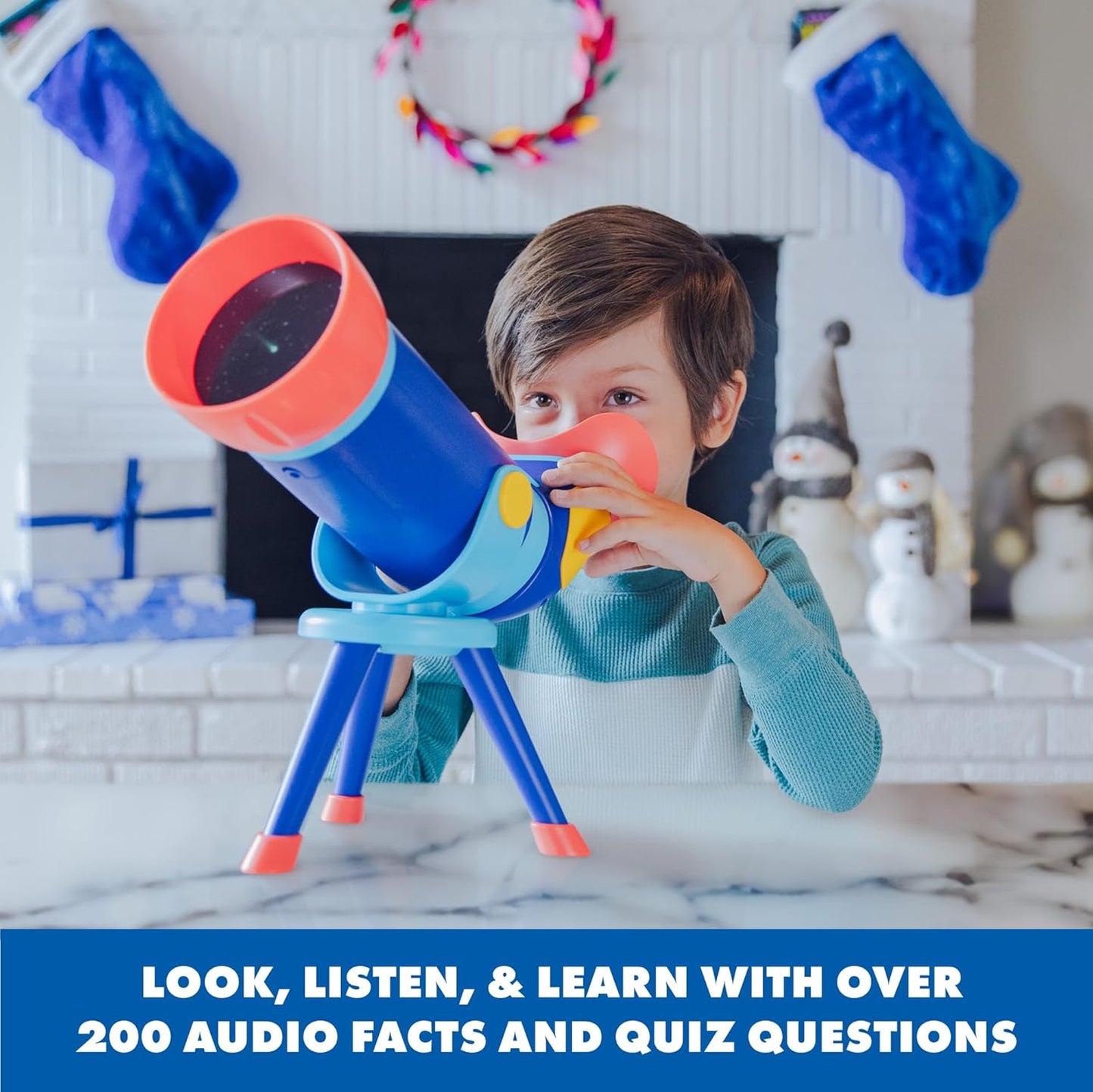 Educational Insights GeoSafari Talking Space Explorer featuring Emily Calandrelli - Toy Telescope for Kids, Toddler Space Toys, Beginner STEM Learning, Science Toys for Boys & Girls Ages 4+
