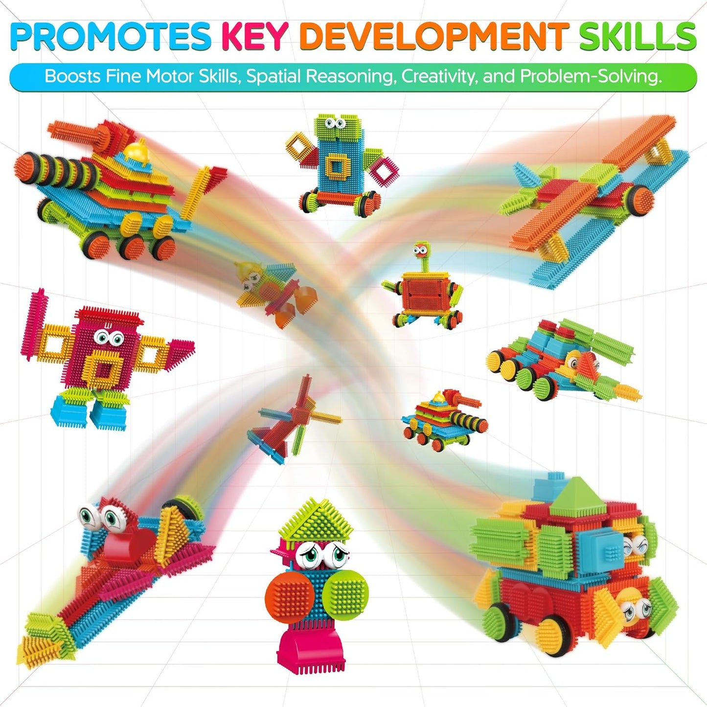 Contixo STEM Building Toys - 110 pcs Marble 3D Magnetic Run Tiles Learning Stacking Educational Building Blocks Set, Creativity Beyond Imagination, Inspirational, Recreational Toy for Kids