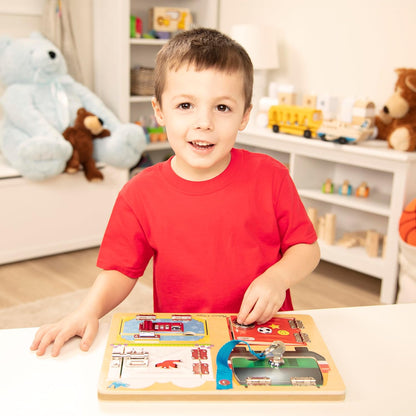 Melissa & Doug Locks and Latches Board Wooden Educational Toy
