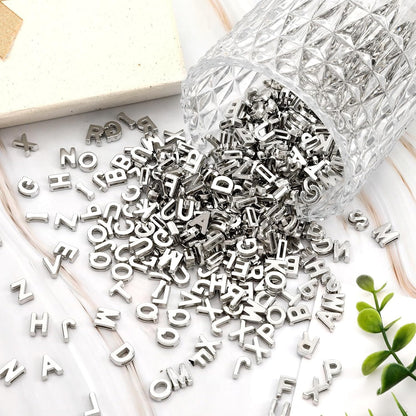 Augshy 400Pcs Large Letter Beads, Macaroon Hollow Letter Beads Plastic A-Z Mixed Alphabet Shape Bead for Jewelry Making Bracelets Necklaces Key Chains Shoelaces Crafts Party Decor(9 x 12 mm)