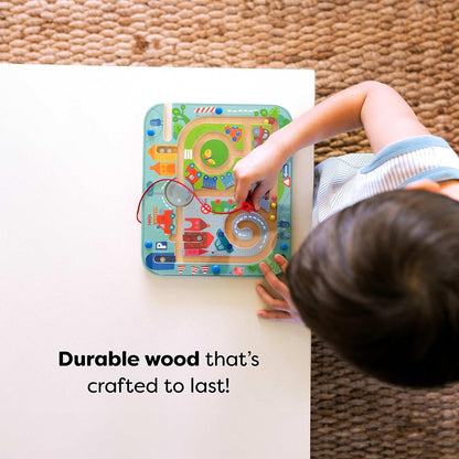 HABA Busy Board for Toddlers 2-4: Number Maze Magnetic Puzzle Game - Toddler Travel Toys for Preschoolers, STEM Toy Encourages Color Recognition, Fine Motor & Counting