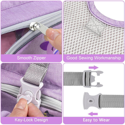 Accmor Toddler Harness Leash + Reflective Anti Lost Wrist Link, Cute Car Kids Back Pack with Hand Strap Collapsible Child Walking Restraint Belt Tether Hold Baby Boys Close for Outdoor Travel