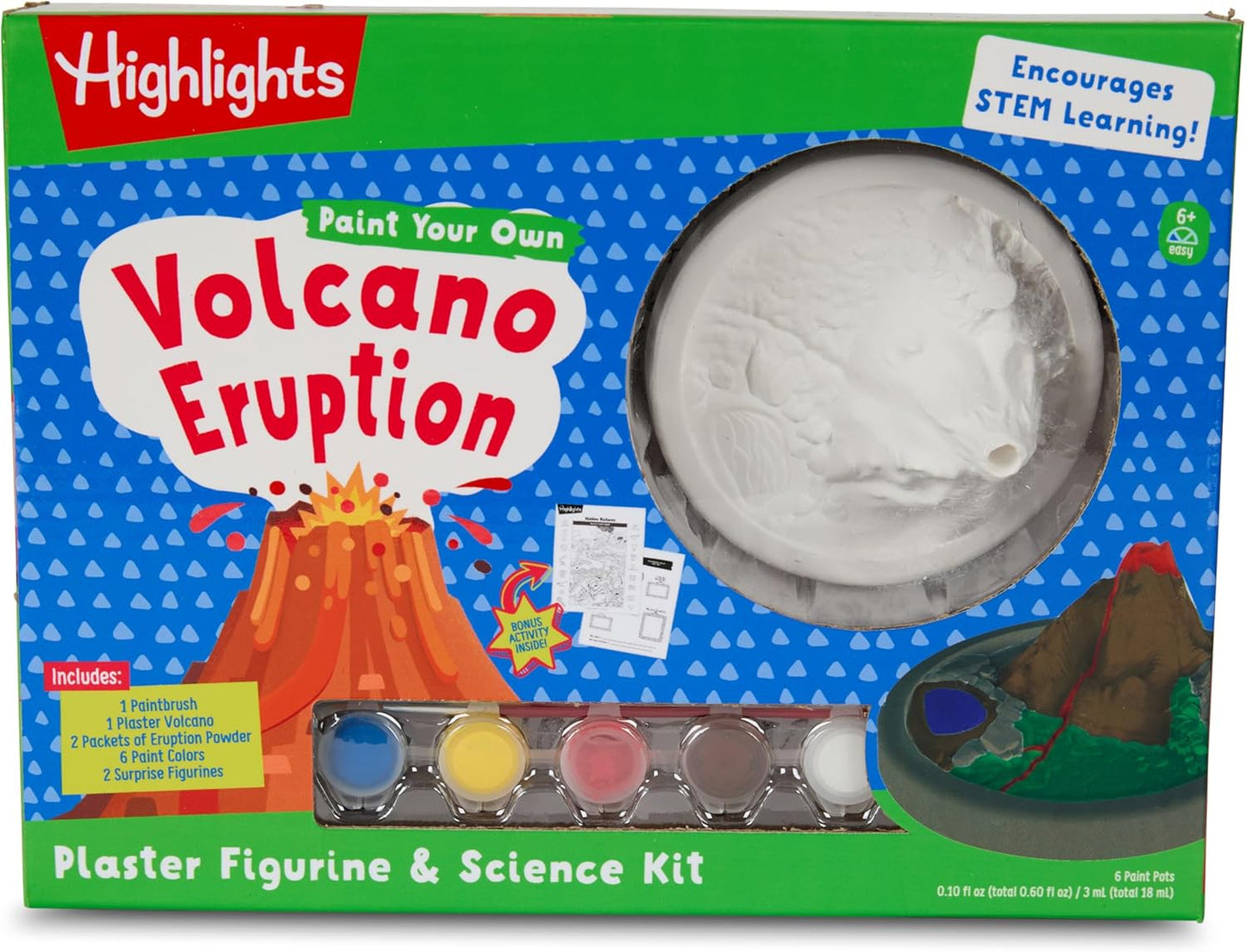 Highlights Paint Your Own Plaster Figurine & Activity Kits – DIY Art Sets with Figurines, Paints, Brush & Bonus Activities – Multiple Themes – Ages 6+