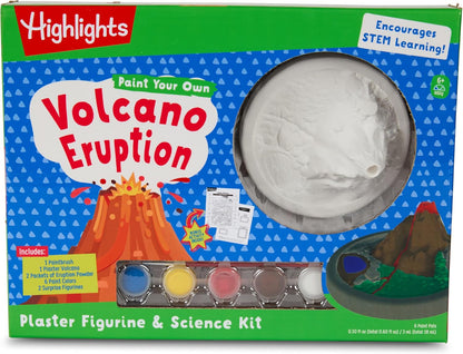 Highlights Paint Your Own Plaster Figurine & Activity Kits – DIY Art Sets with Figurines, Paints, Brush & Bonus Activities – Multiple Themes – Ages 6+