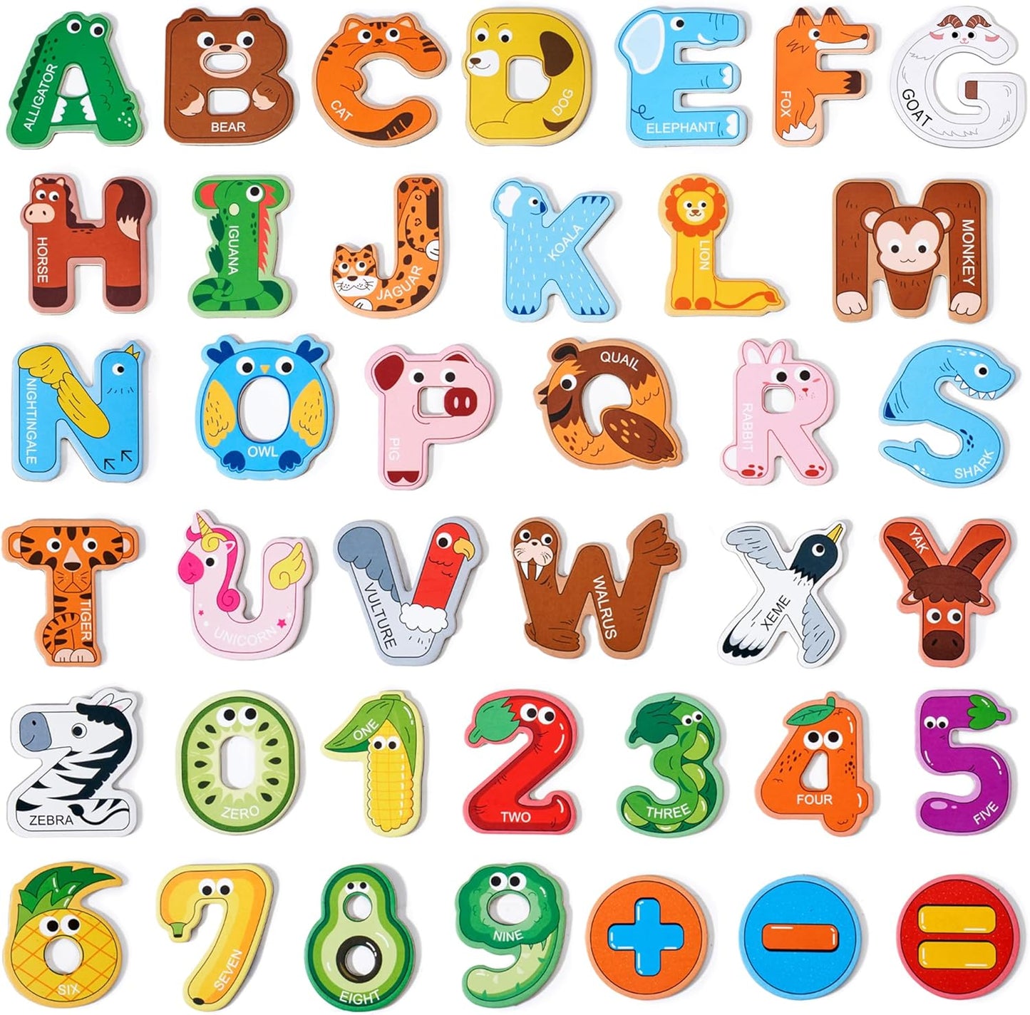 JoyCat Magnetic Letters, Alphabet ABC Fridge Magnets for Toddlers & Kids, Cute Educational Animal Toys, 26 Uppercase Refrigerator Magnets, Great Spelling Learning Gift for Preschool 2 3 4 5 Years Old