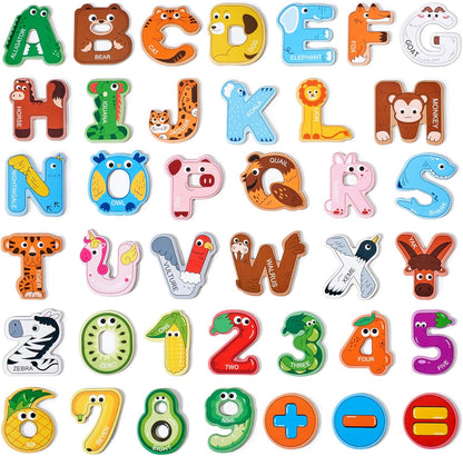 JoyCat Magnetic Letters, Alphabet ABC Fridge Magnets for Toddlers & Kids, Cute Educational Animal Toys, 26 Uppercase Refrigerator Magnets, Great Spelling Learning Gift for Preschool 2 3 4 5 Years Old