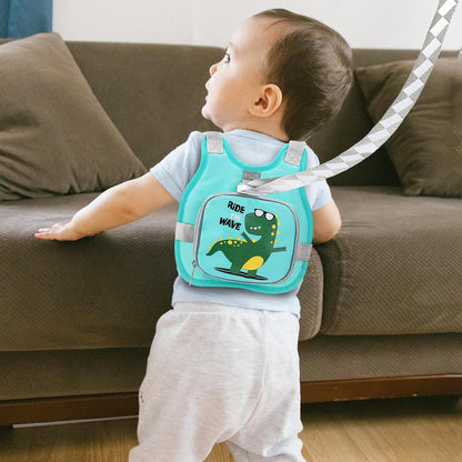 Accmor Toddler Harness Leash + Reflective Anti Lost Wrist Link, Cute Car Kids Back Pack with Hand Strap Collapsible Child Walking Restraint Belt Tether Hold Baby Boys Close for Outdoor Travel
