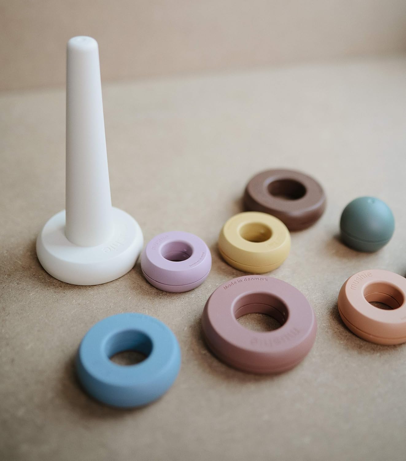 mushie Stacking Rings Toy | Made in Denmark (Original)