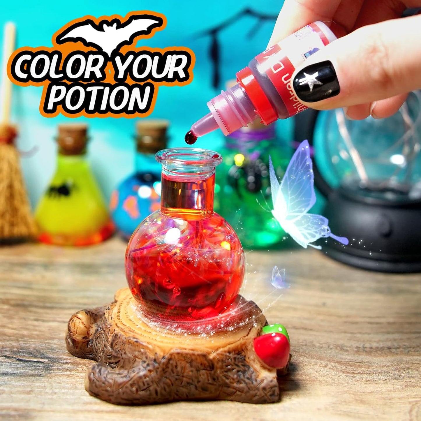 LDomet Science Magic Potions Kit for Kids, 20+ Potion Experiments Making, Fairy Magic Potions Craft Kit for Age 8-12, Creative Educational Birthday