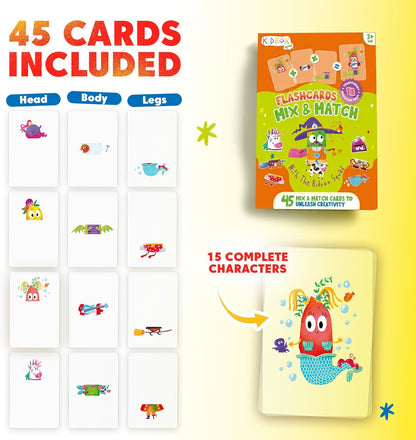 Kidrox Squad Alphabet Flashcards for Kids – 26 Slide-Reveal Cards in English & Spanish | Magic Pull-Tab Bilingual Learning Game for Toddlers & Preschoolers Age 3+