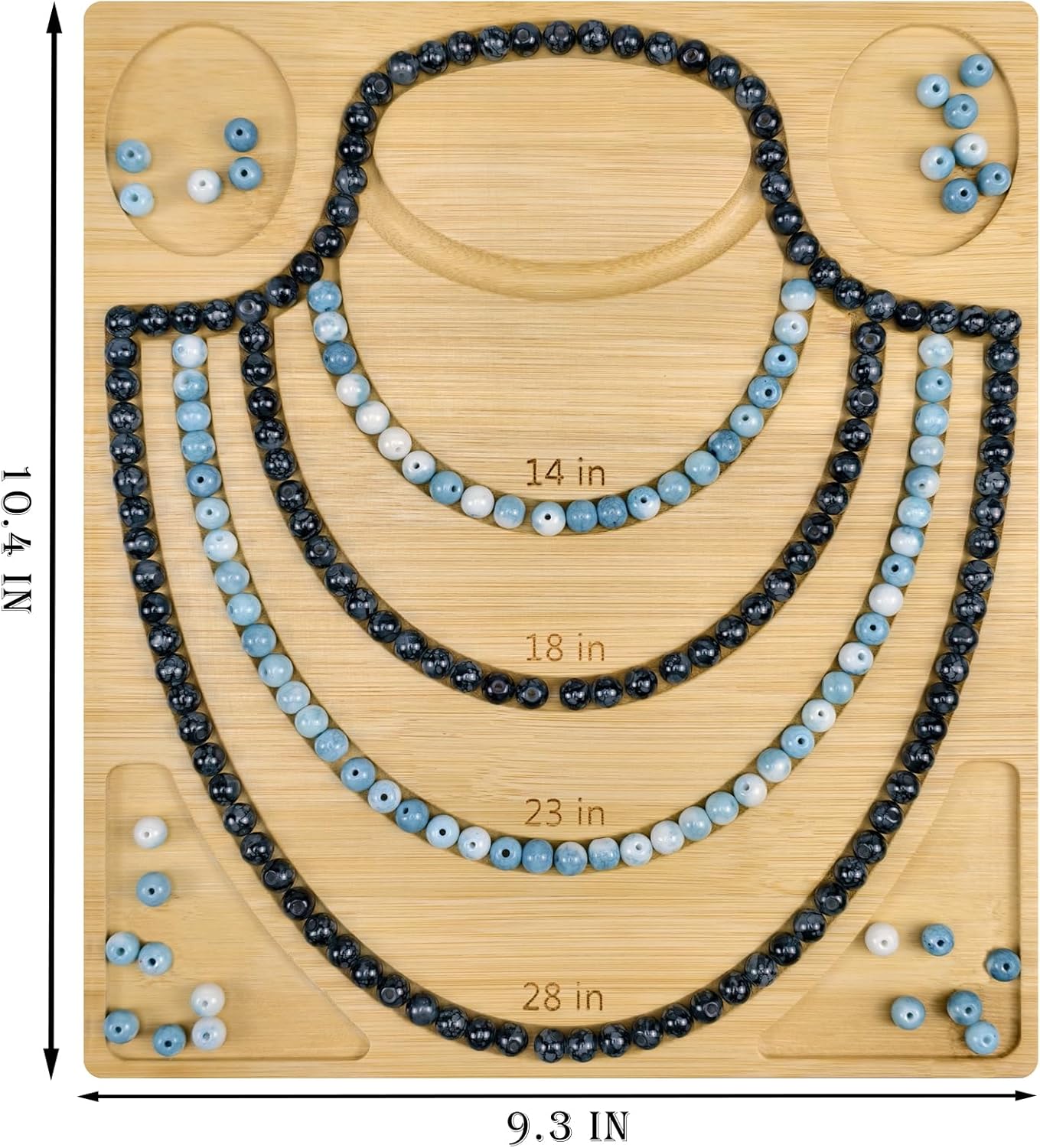 Petoysoso Bead Boards for Jewelry Making, Bamboo Beading Board for Bracelet & Necklace, Jewelry Making Supplies,Bead Tray Supplies
