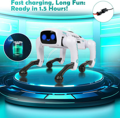 Smart Robot Dog - Interactive STEM Pet with Voice Control, 30+ Actions & APP Programming, Durable Design for Kids Age 6+ (Compatible with iOS/Android)