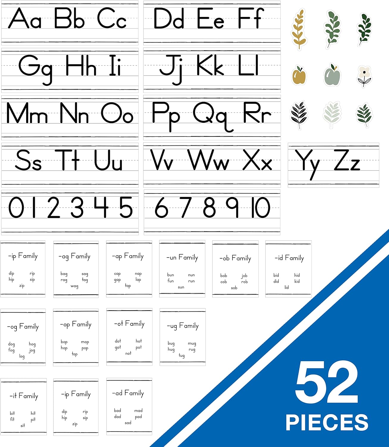 Carson Dellosa Education 26 pc Set of ABC Bulletin Board Decorations aids early learning with bright alphabet visuals and sight word images that help toddlers build strong foundational sound skills.