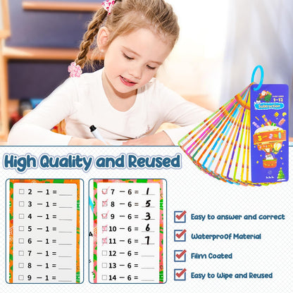 0-12 Multiplication Flash Cards, Large Math Table Flashcards, Multiplication Chart, Educational Times Table Flashcards for Classroom for 1st to 3rd Grades