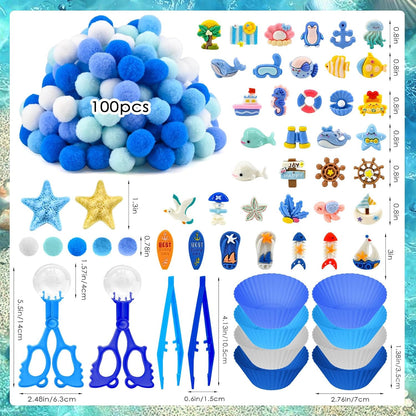 270 Pcs Numbers and Letters Sensory Bin Items Back to School Counting Sorting Sensory Bin Filler Fine Motor Numbers and Letters Geometric Figure Counts for Easter Spring Summer Sorting