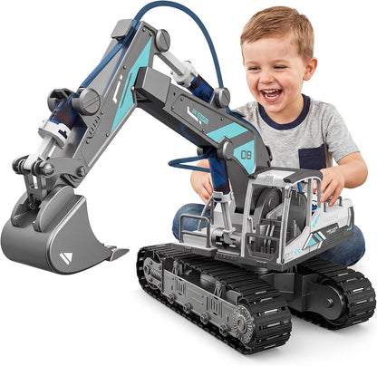 SMILESSKIDDO Science Kits for Kids Age 8-12 - 137 Pcs STEM Toys for Ages 8-13 with Hydraulic Grab, Teen Boys Gift Ideas Crane Toy, Teenage Engineering Kit Construction Vehicle Toys