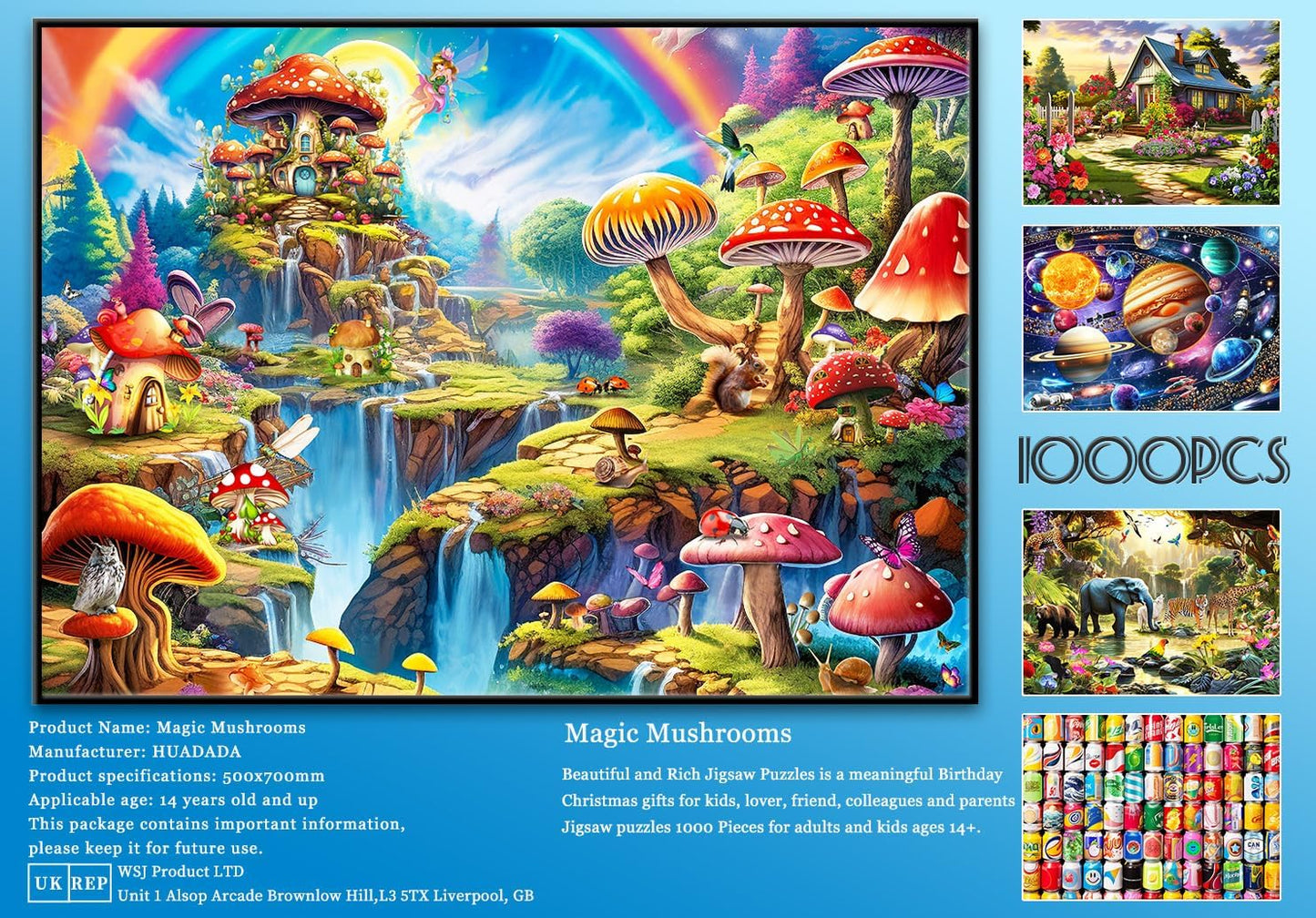 Jigsaw Puzzles for Adults 1000 Piece Puzzle for Adults 1000 Pieces Puzzle 1000 Pieces-Idyllic Rural Summer Landscape