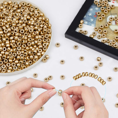 Auvoua 1000Pcs Pony Beads Bracelet 9mm Yellow Plastic Barrel Pony Beads for Necklace,Hair Beads for Braids,Key Chain,Jewelry Making (Yellow)