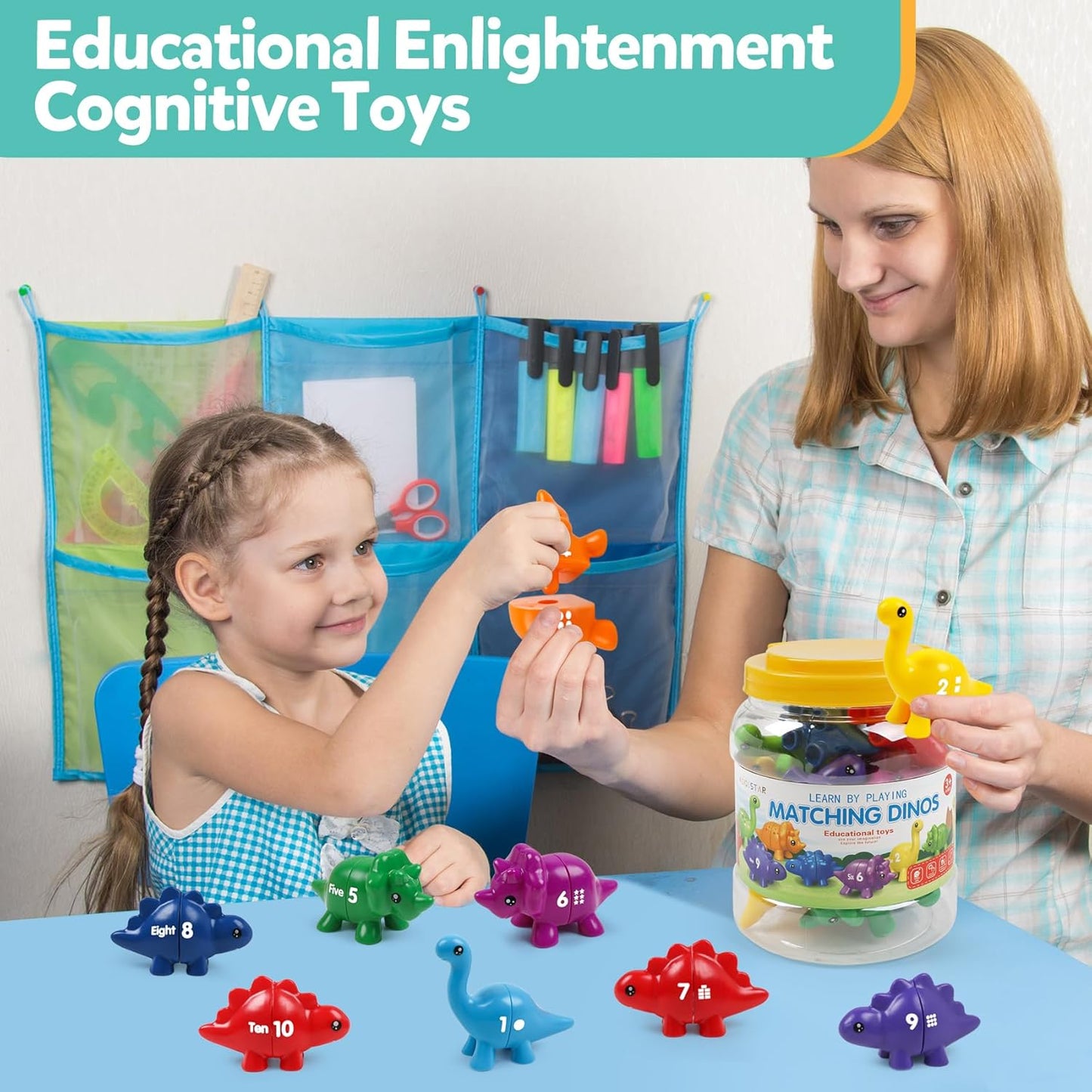 TSYAN Ice Cream Toy Set - Number & Shape Sorting Stacking Bucket for Toddlers - Educational Counting Color Recognition - Fine Motor Toys Math Learning Toys for Kids Ages 3+Year Old