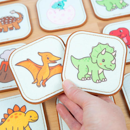 Felt Matching Game for Ages 2–4 – Soft and Safe for Ages 1+ – Montessori Memory Game – Sensory Flash Cards – Best Educational Gift for Ages 1–3 - Woodland Animal Theme