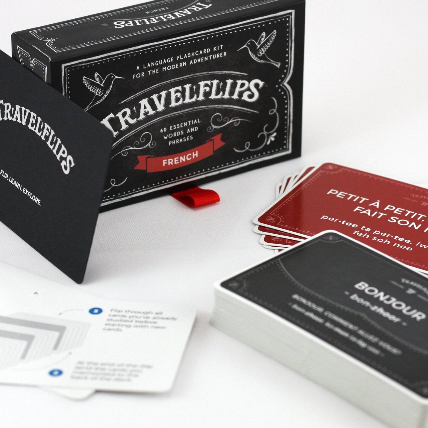 Italian Flash Cards - Learn Italian Language Vocabulary Words and Phrases - Basic Sentences for Beginners - Gift for Travelers, Kids, and Adults - Language Cards by Travelflips