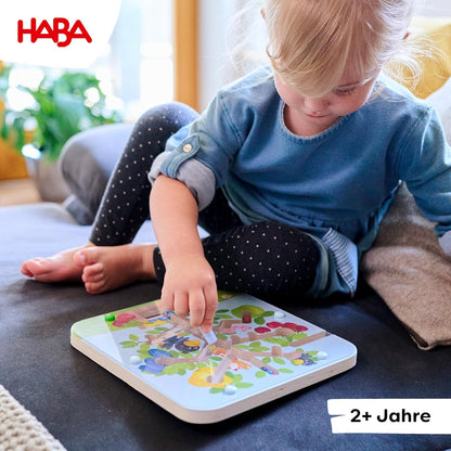 HABA Busy Board for Toddlers 2-4: Orchard Magnetic Maze Puzzle Game, Toddler Travel Toys & Montessori Toys
