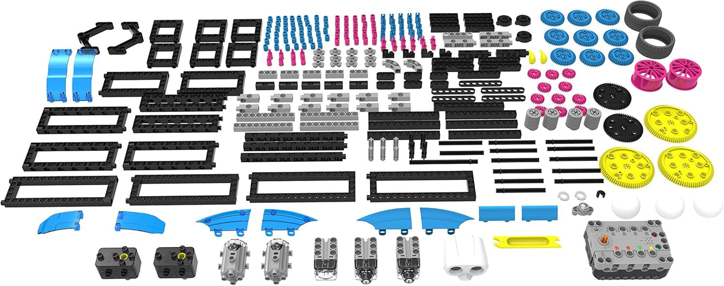 Thames & Kosmos Robotics Workshop with Micro:Bit STEM Experiment Kit, Creative, Educational Coding & Programming Curriculum for Home & School Use, Utilizes MakeCode App to Learn Python, Javascript