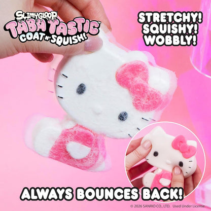 Hello Kitty® and Friends SLIMYGLOOP Taba Tastic™, Sanrio Taba Squishy Making Kit for Kids with Ultra Soft Hello Kitty Squeeze Toy & Flocking Fiber, Cute Sensory Bin Filler Sensory Toys for Kids