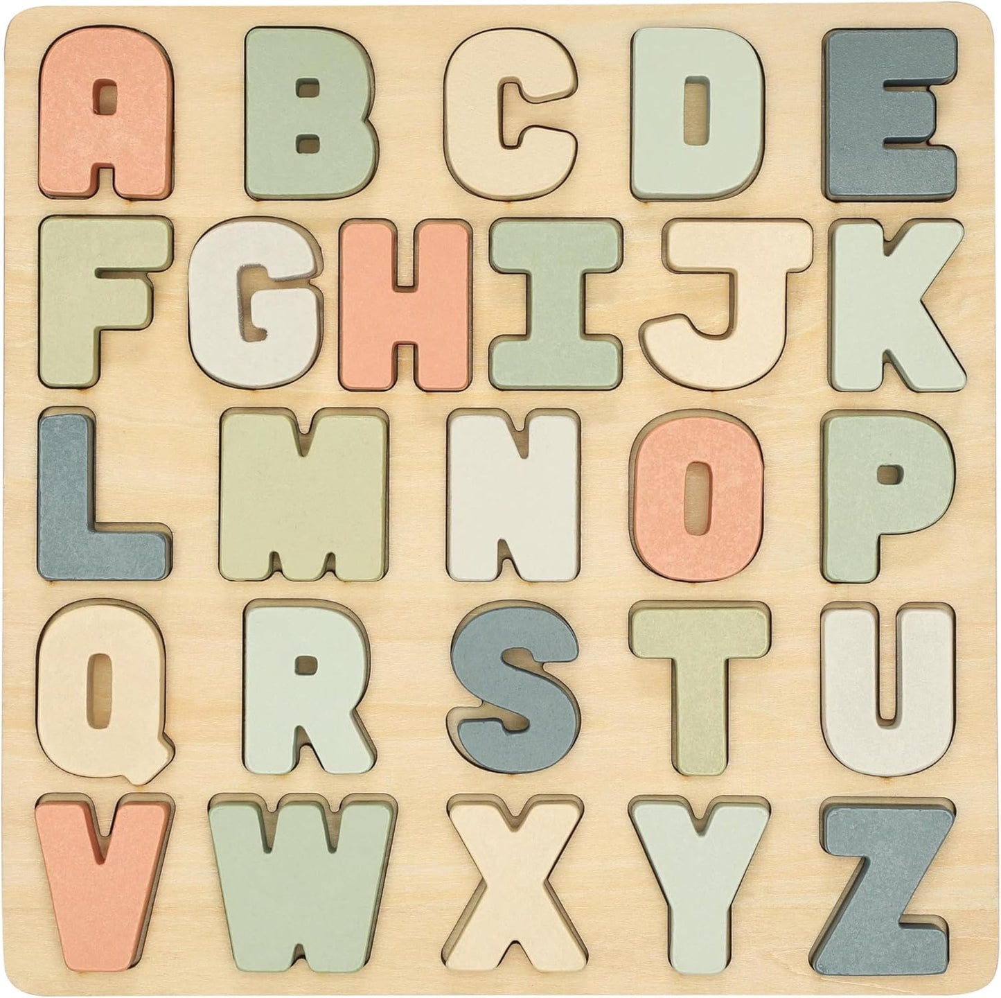 Pearhead Wooden Numbers Puzzle, 1–10 Counting Learning Toy for Toddlers, Montessori Educational Puzzle