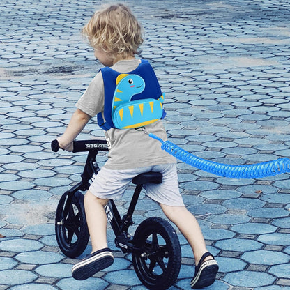 3 in 1 Toddler Harness Leash + Baby Anti Lost Wrist Link, Accmor Cute Dinosaur Child Safety Harness Tether, Kids Walking Wristband Assistant Strap Belt for Parent Boys Outdoor Activity (Black)