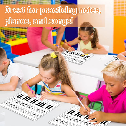 24Pcs Place Value Chart Dry Erase Flash Cards Double Sided Addition Subtraction Cardboard Math Whiteboard Math Manipulatives Teacher Portable Tool 12" x 9"