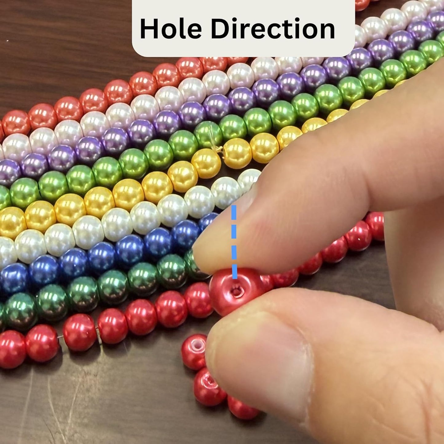 8mm Glass Beads Round Bulk for Bracelet, Glow in Dark Beads, DIY Jewelry Windchime Suncatcher Party Supplies, 300 pcs