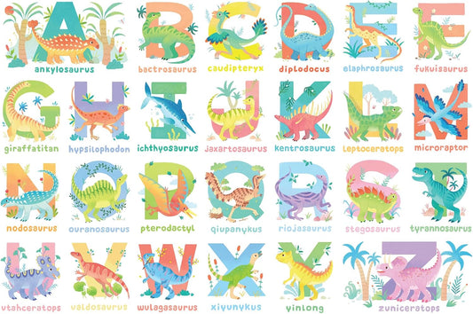 Cobble Hill Kids 35 Piece Floor Puzzle - Dinosaur Alphabet - for Ages 3 and up