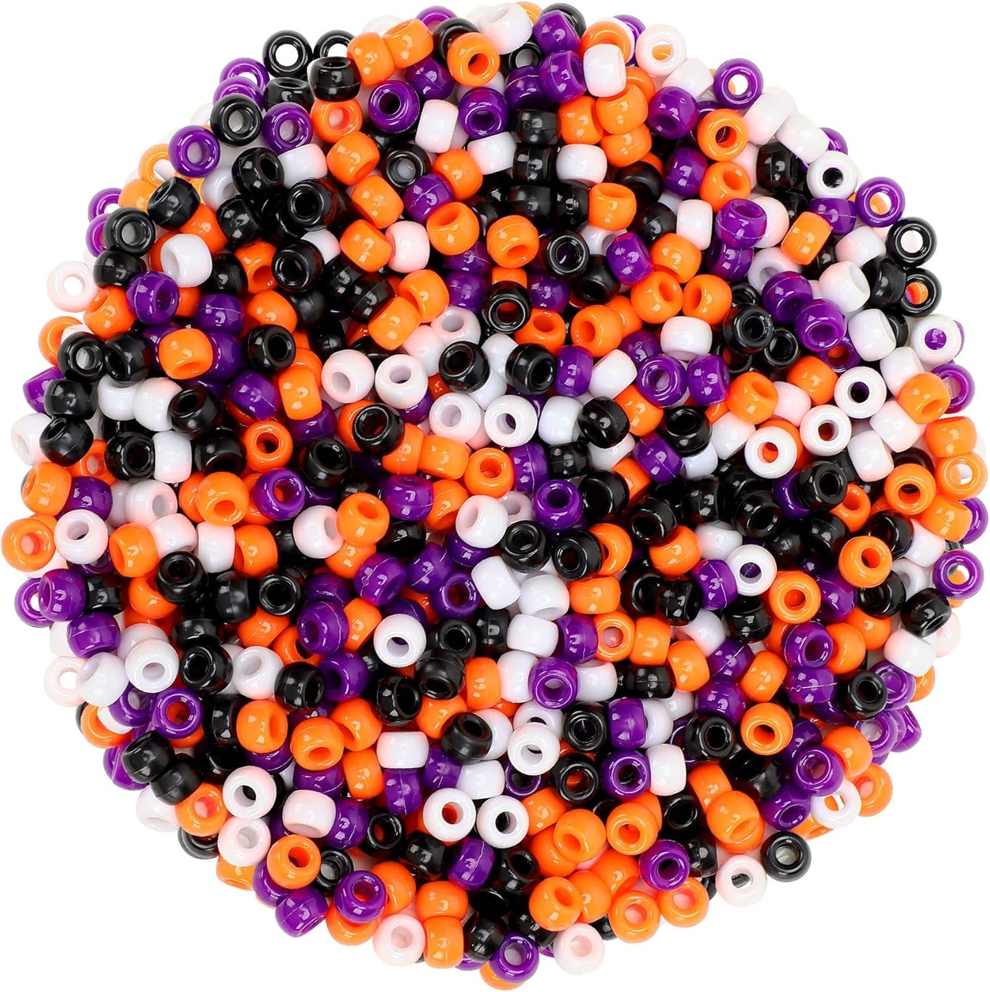 UPINS 1200Pcs Christmas Pony Beads Friendship Plastic Small Hair Beads Red Green White Pony Beads for Necklace Supplies (Christmas)