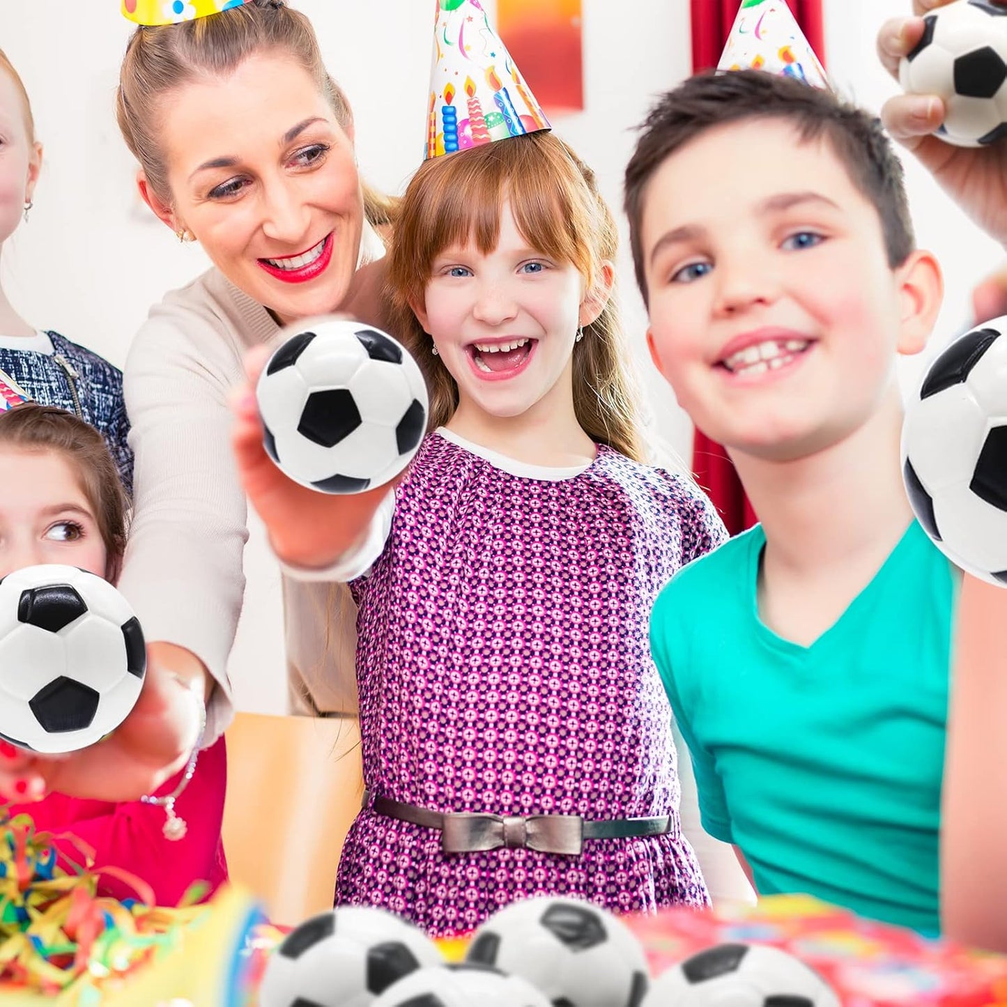 24 PCS Globe Squeeze Balls,2.5 Inch Foam Squeeze Balls for Kids,School,Classroom,Party Favors