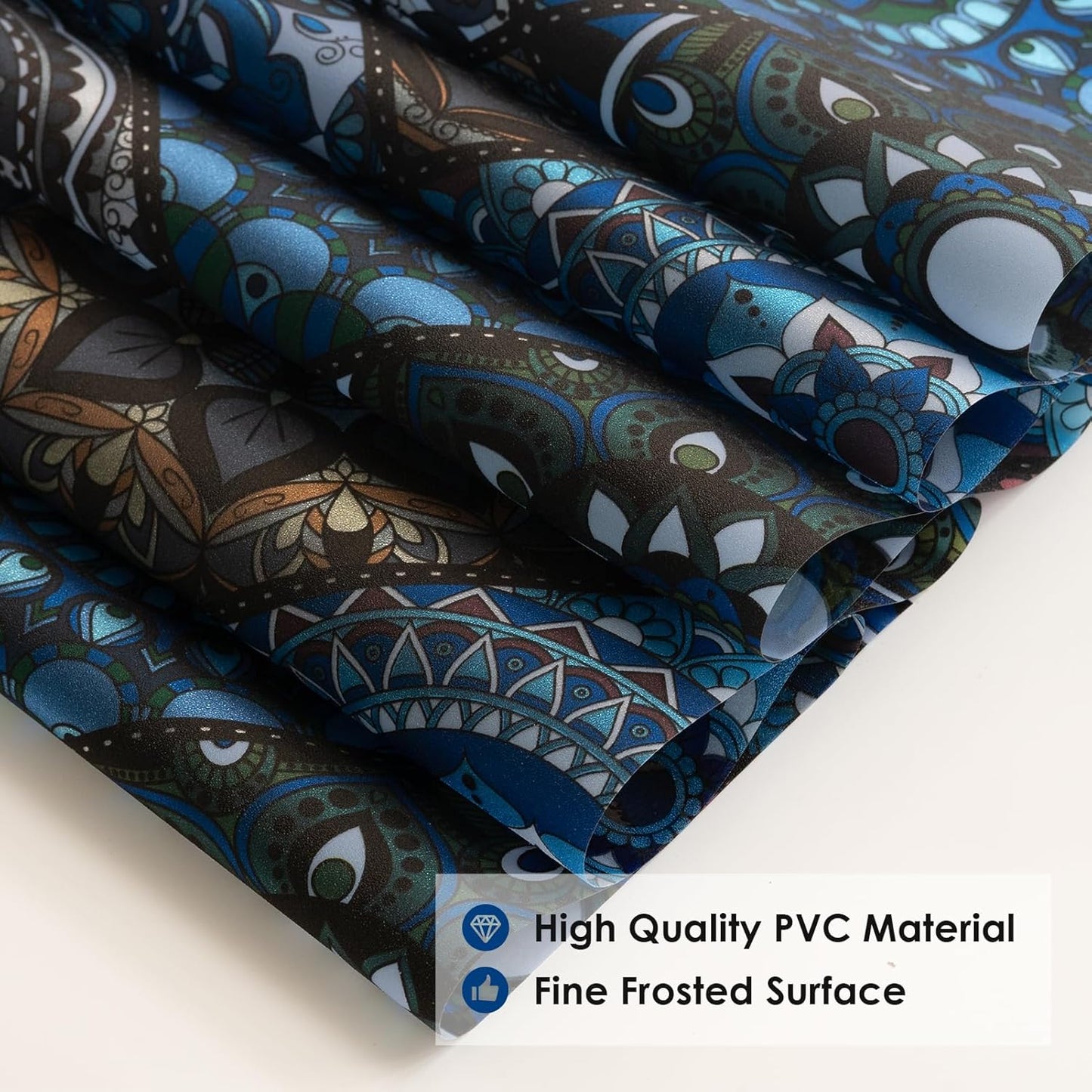 DKTIE Wooden Blinds Pattern Decorative Window Privacy Film, Sun Blocking Heat Control, Static Cling No Glue, with Installation Tools, Stained Glass Window Film (S531, 17.7" x 78.7")