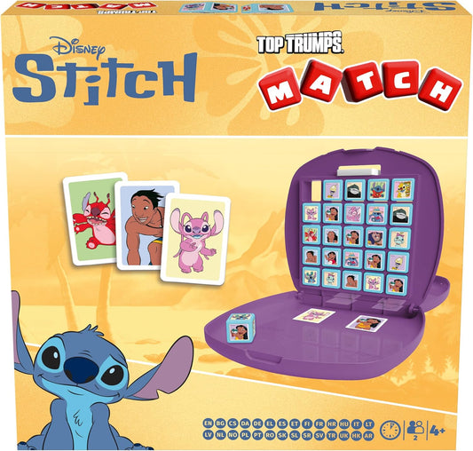 Top Trumps Match Game Lilo & Stitch - Family Board Games for Kids and Adults - Matching and Memory for Two Player Kids Game - Memories and Learning Fun Time for 4 and up