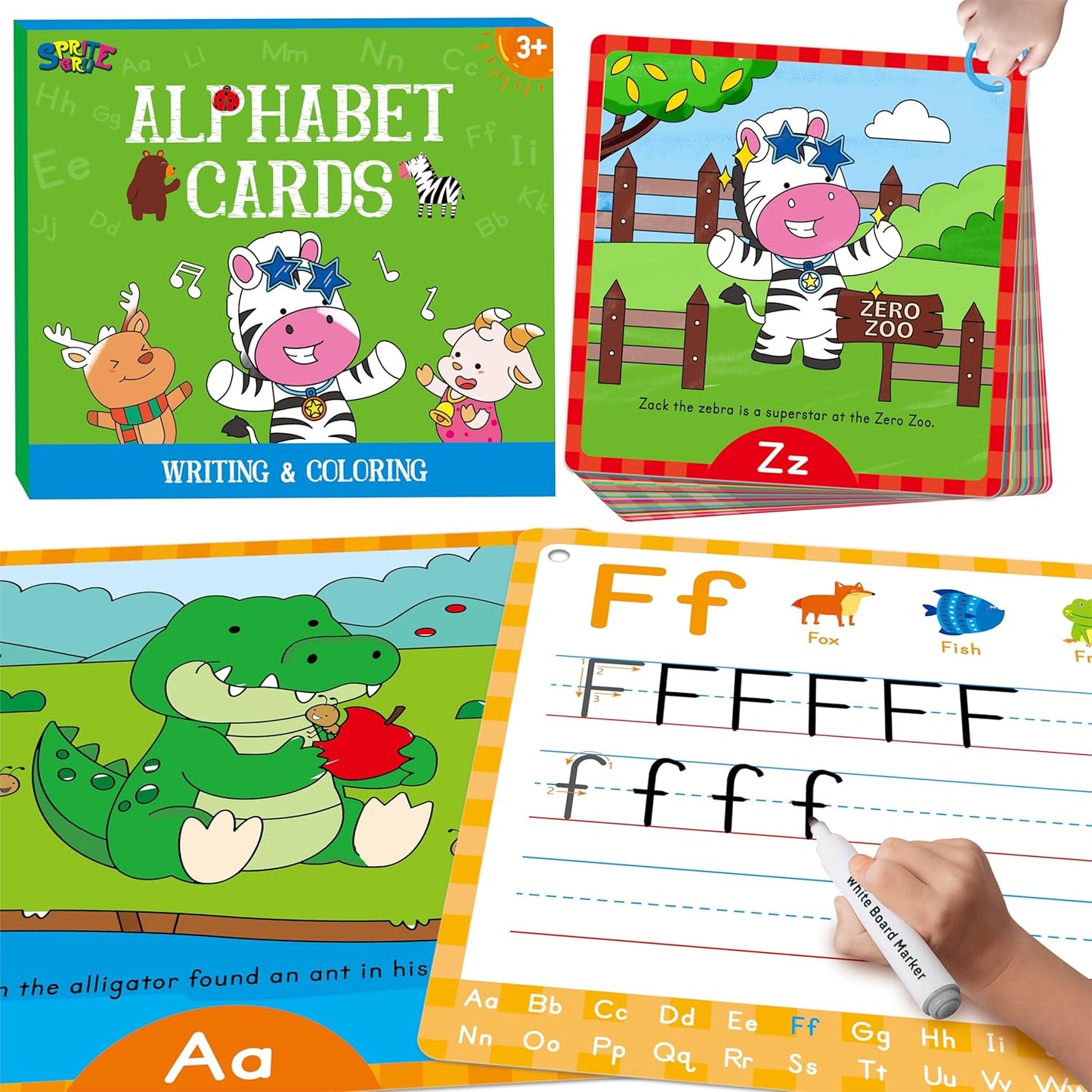 36 PCS Handwriting Drawing Practice Cards, Alphabet & Numbers Write and Wipe Tracing Flashcards Double-Sided Dry Erase Painting Coloring Cards Early Learning Montessori Toy for Toddlers, Preschoolers