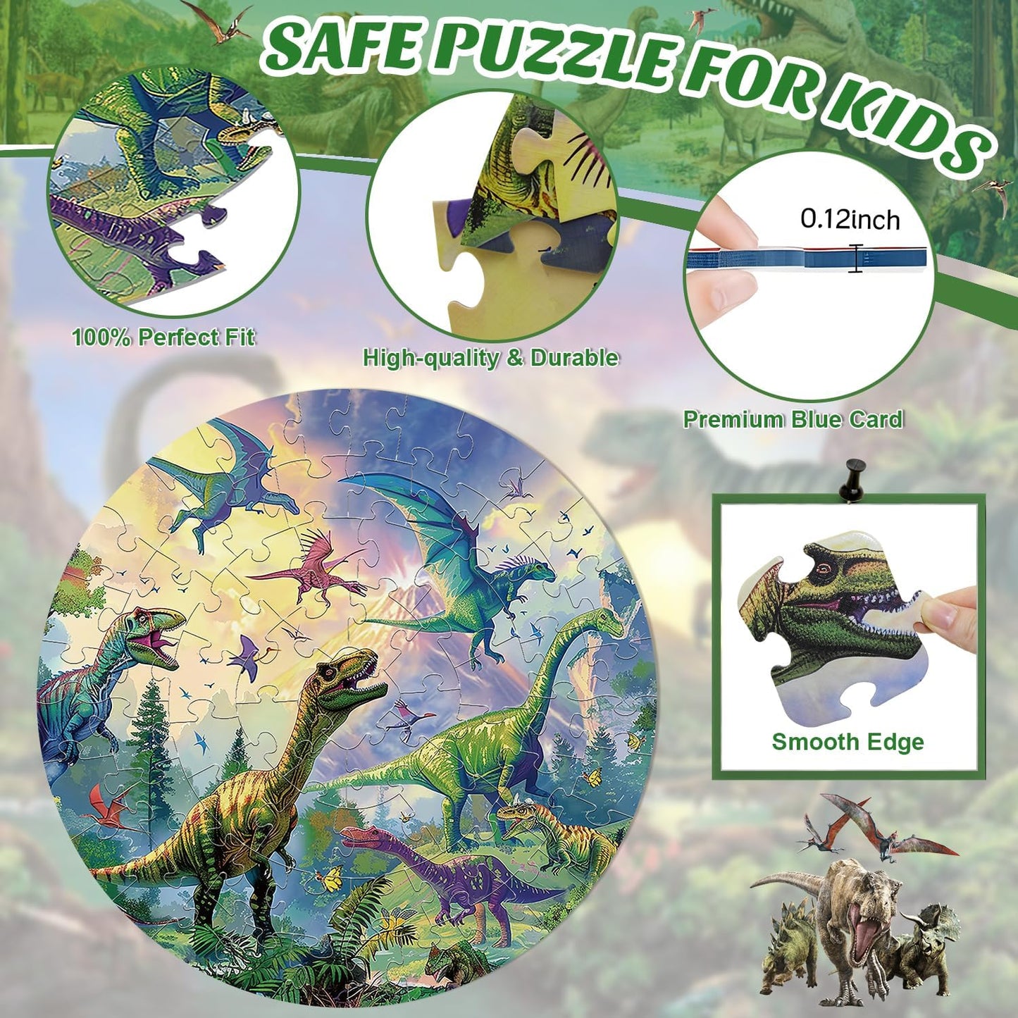 Floor Puzzles for Kids Ages 4-6 70 Piece Glow in The Dark Solar System Puzzles 3-5 Space Planets Toys Large Jigsaw Puzzle Learning Educational Toy Birthday Gift for Boys Girls Ages 6-8
