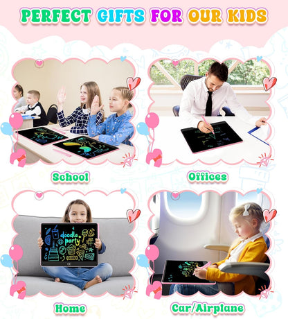 LCD Writing Tablet for Kids, 15 Inch Colorful Electronic Doodle Board for Kids Age 3+ Toys Christmas Birthday Erasable Drawing Tablet Toddler Learning Toys